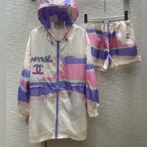 Chanel White and Pink Hoodie